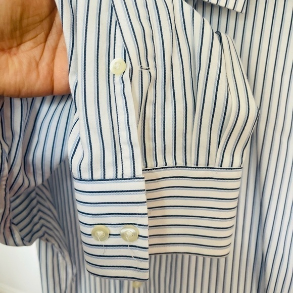 Michael Kors cotton button up stripe shirt - Picture 9 of 11
